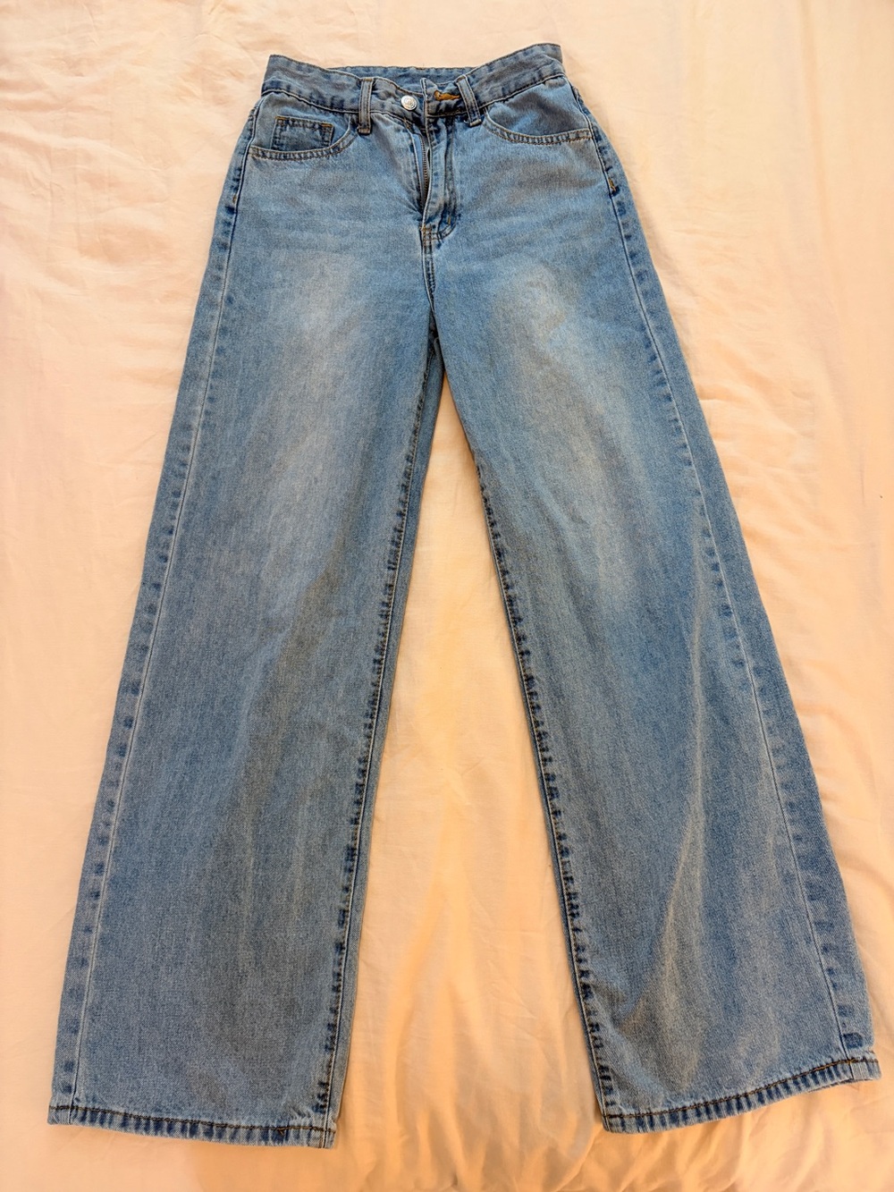 Light Blue Wide-Leg Women’s Jeans